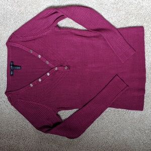 NEVER USED, WHBM dark red/garnet  sweater Small